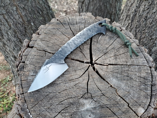 Hand Forged 80CRV2 Knife with a Textured Style Handle