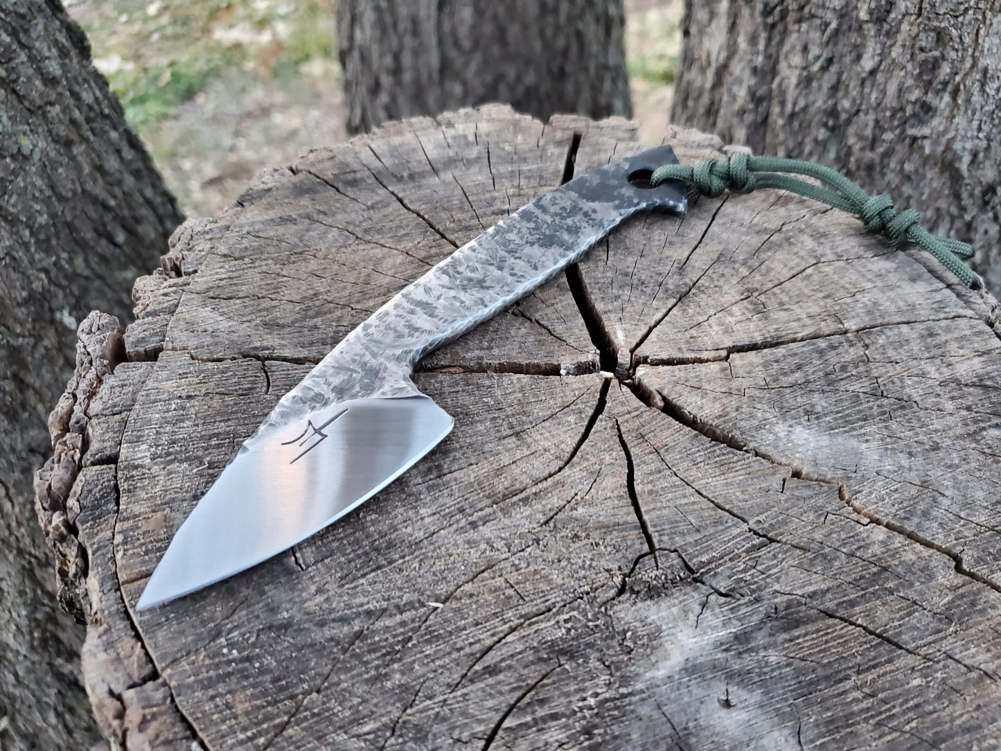 Hand Forged 1084 Knife with a Textured Style Handle