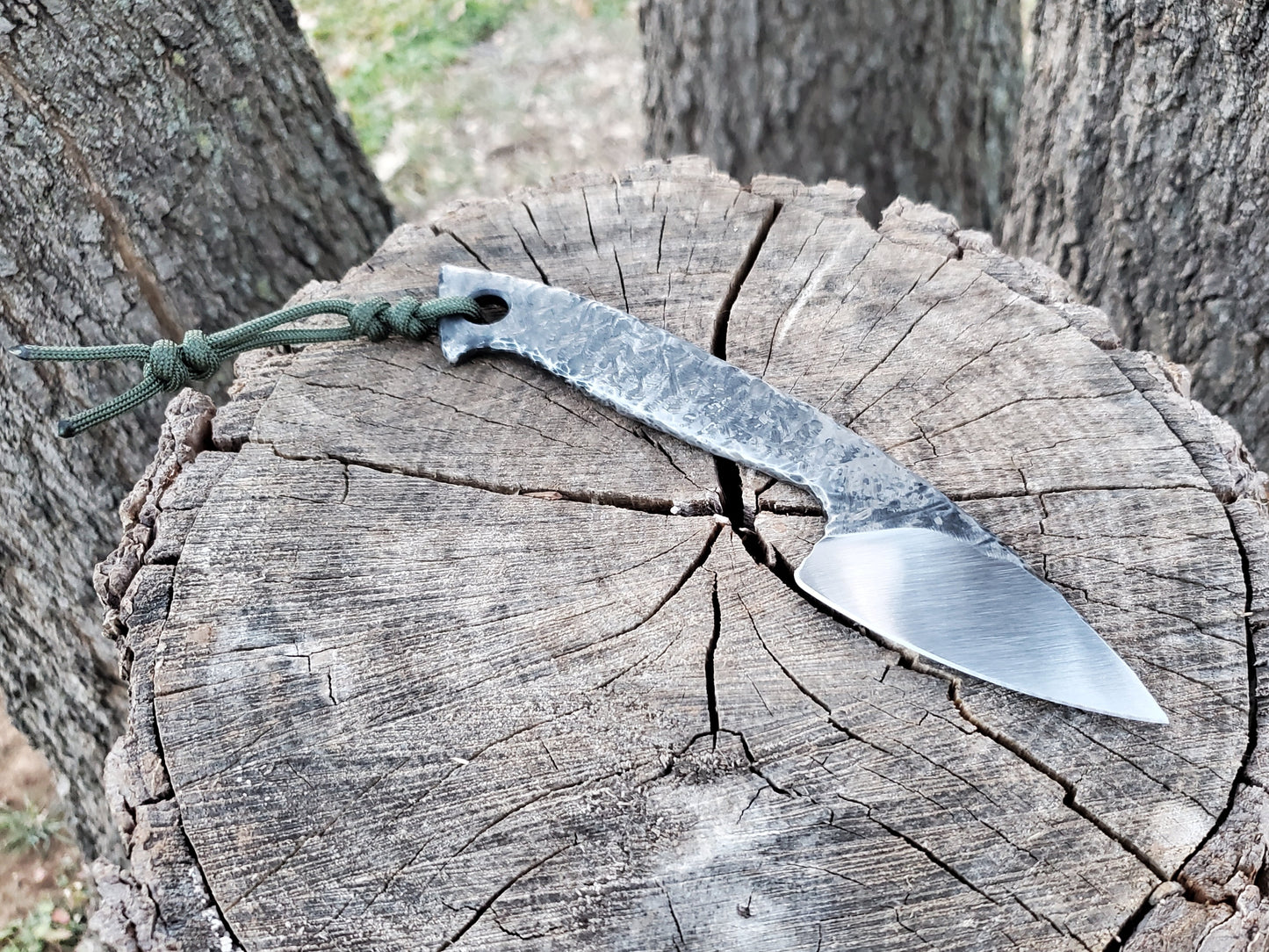 Hand Forged 1084 Knife with a Textured Style Handle