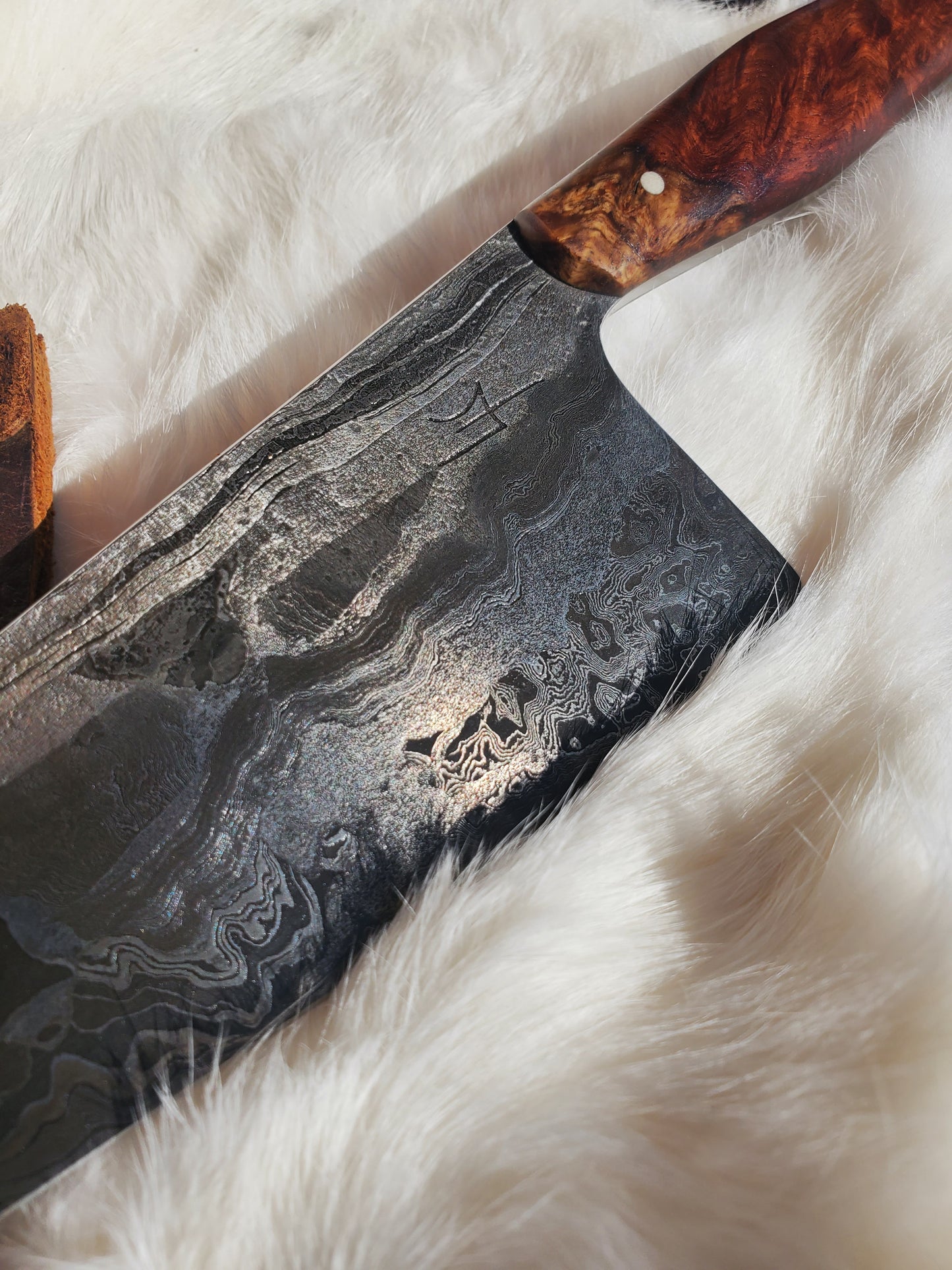 Fossil Damascus Chef Knife