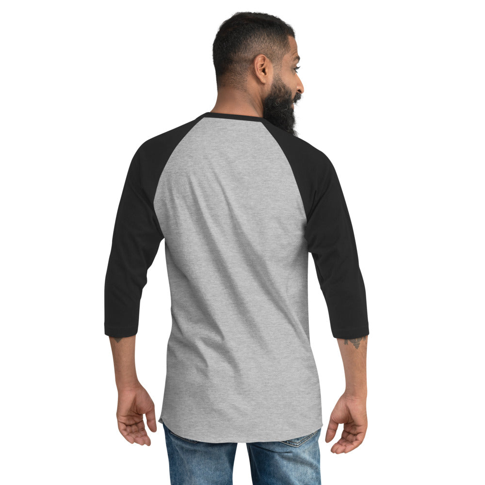 Millers Outpost - 3/4 Sleeve Raglan T-Shirt Black/Deep Heather / L